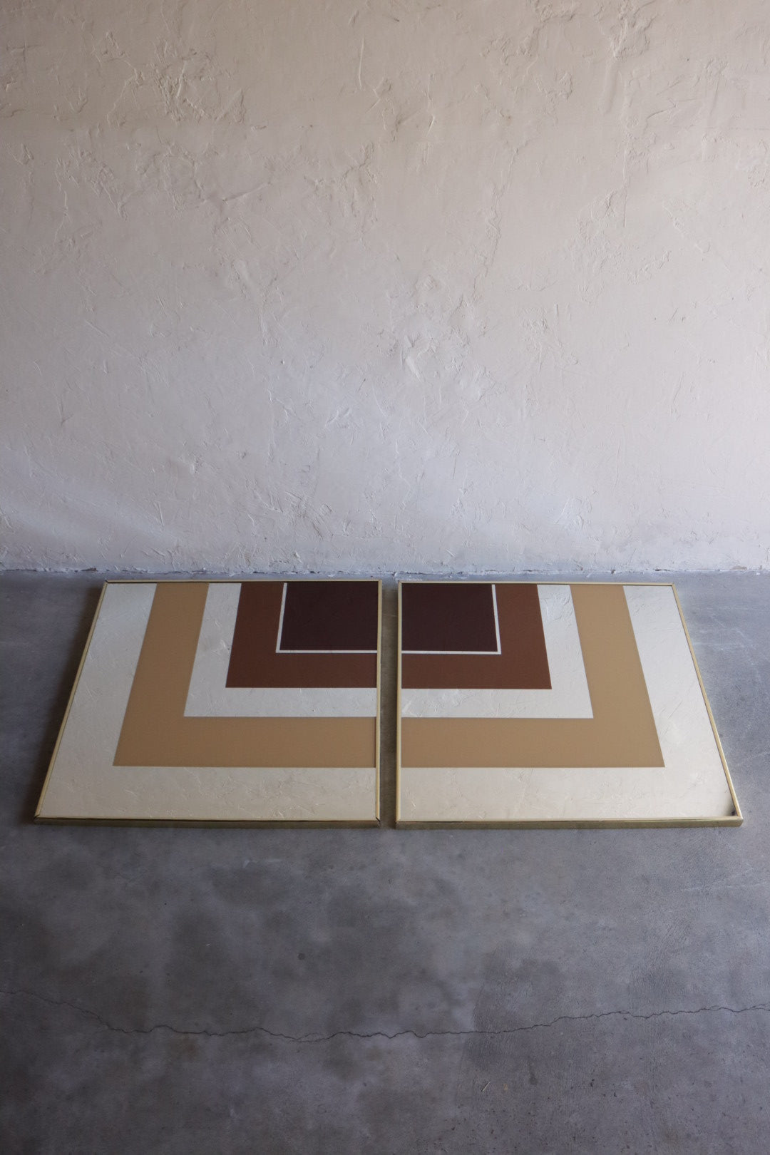 Pair of 1970s Geometric Mirrors