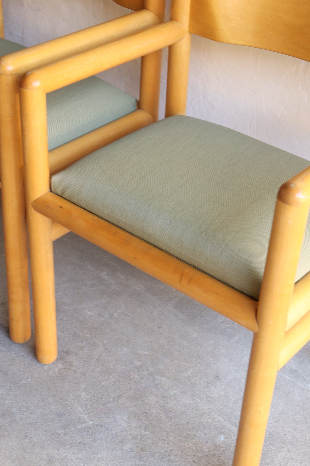Postmodern Acorn Dining Chairs by Vignelli