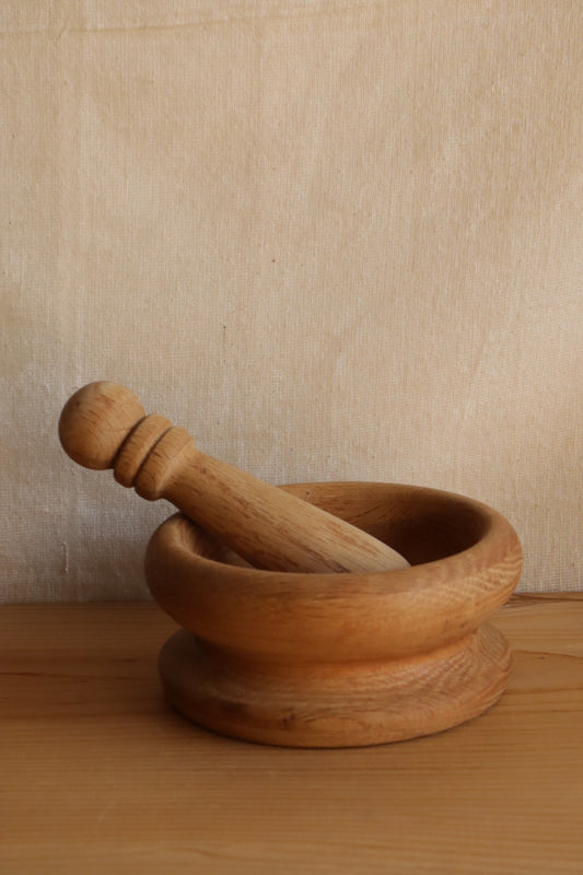 Wood Mortar & Pestle