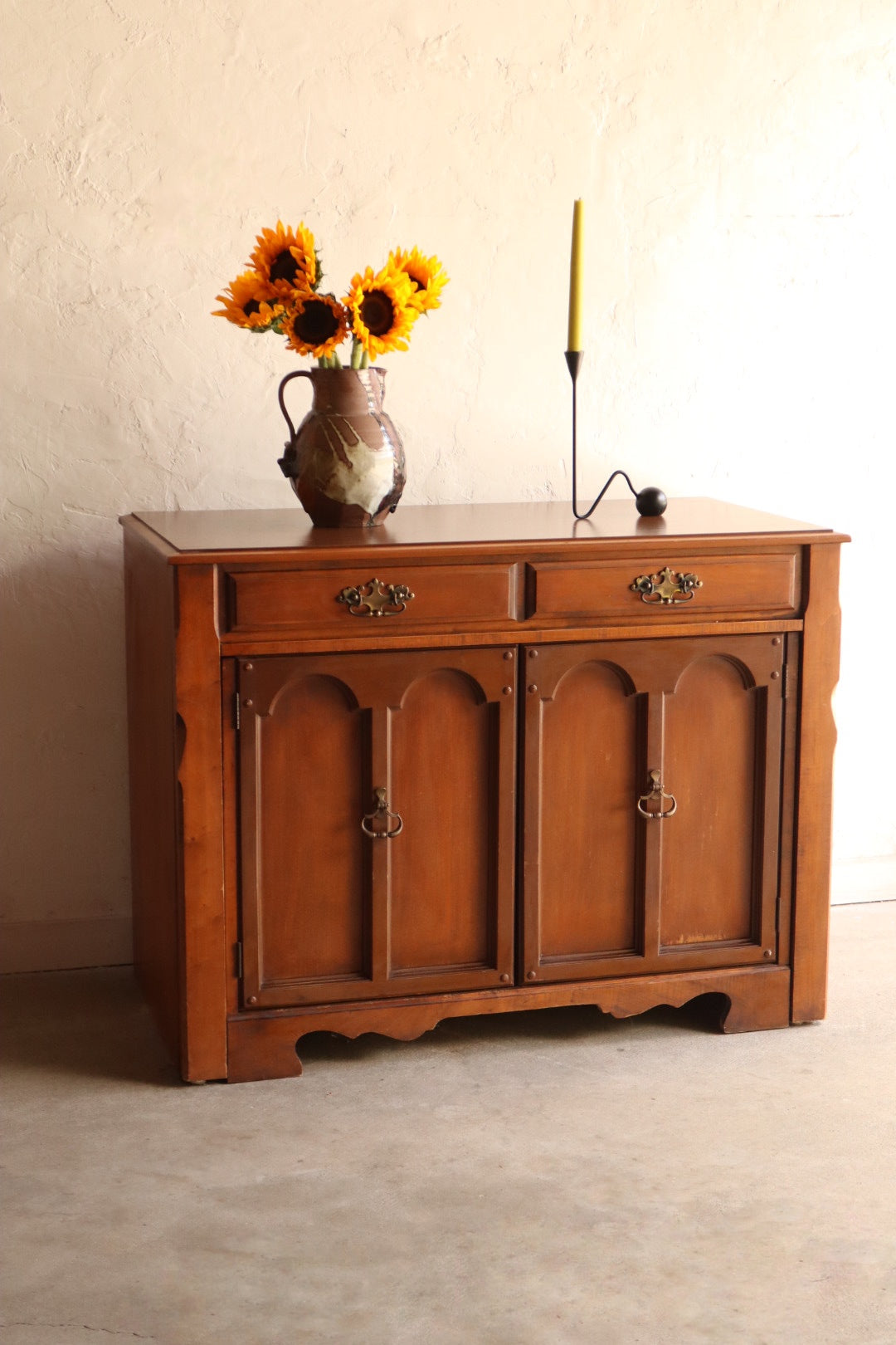 1970s Cabinet with Expanding Table