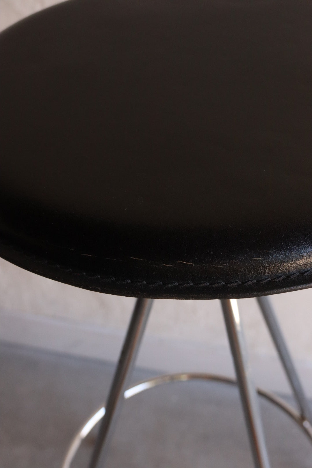 Chrome & Leather Barstools