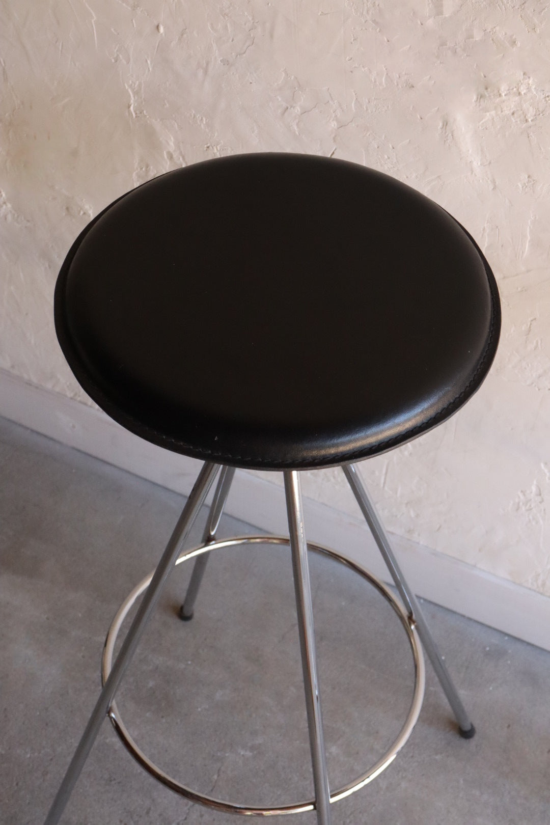 Chrome & Leather Barstools