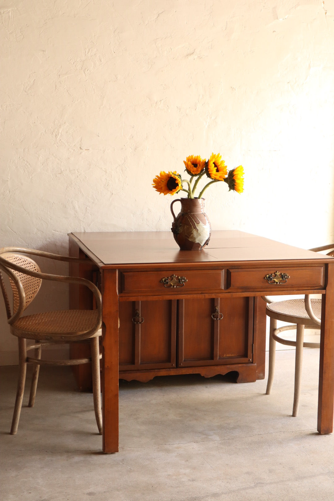 1970s Cabinet with Expanding Table