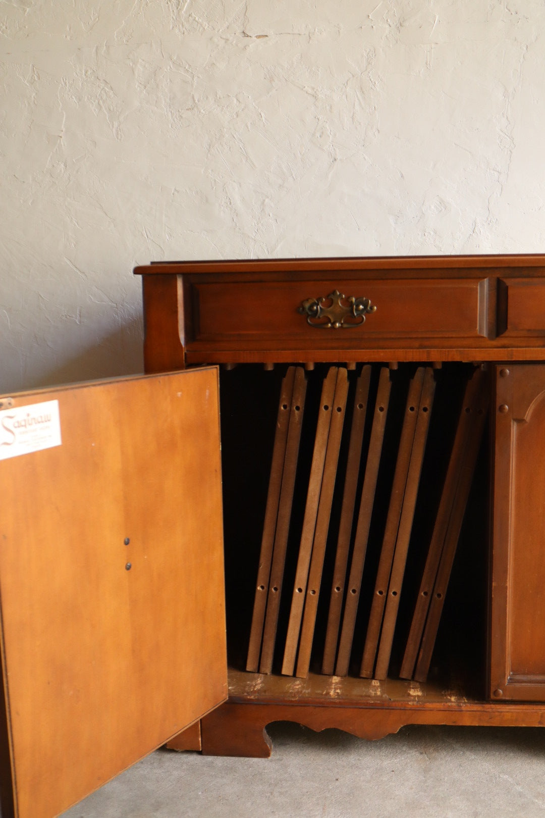 1970s Cabinet with Expanding Table