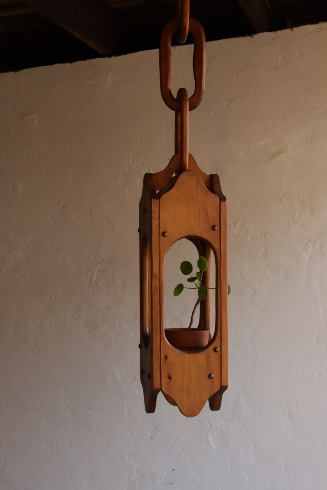 Hand Carved Plant Holder