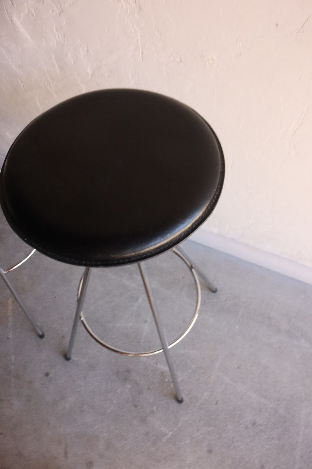 Chrome & Leather Barstools