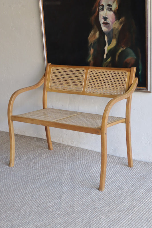Bentwood and Cane Bench