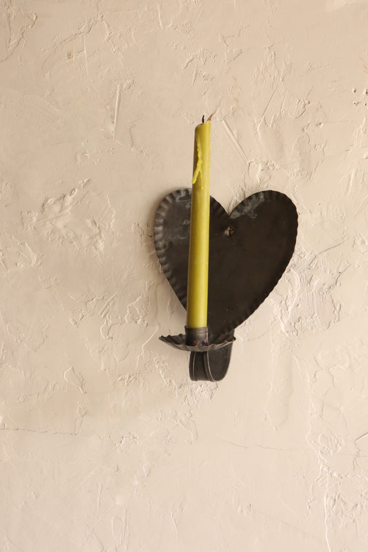 Tin Heart Candleholder