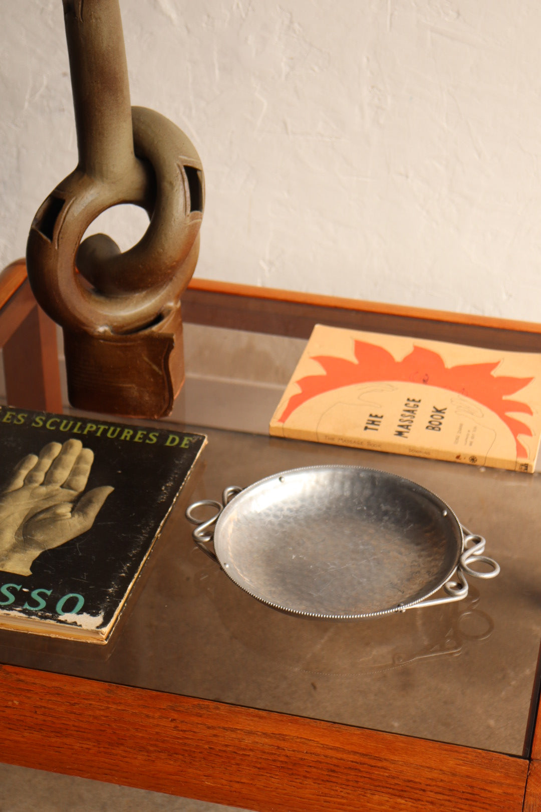 Danish Teak & Smoked Glass Coffee Table