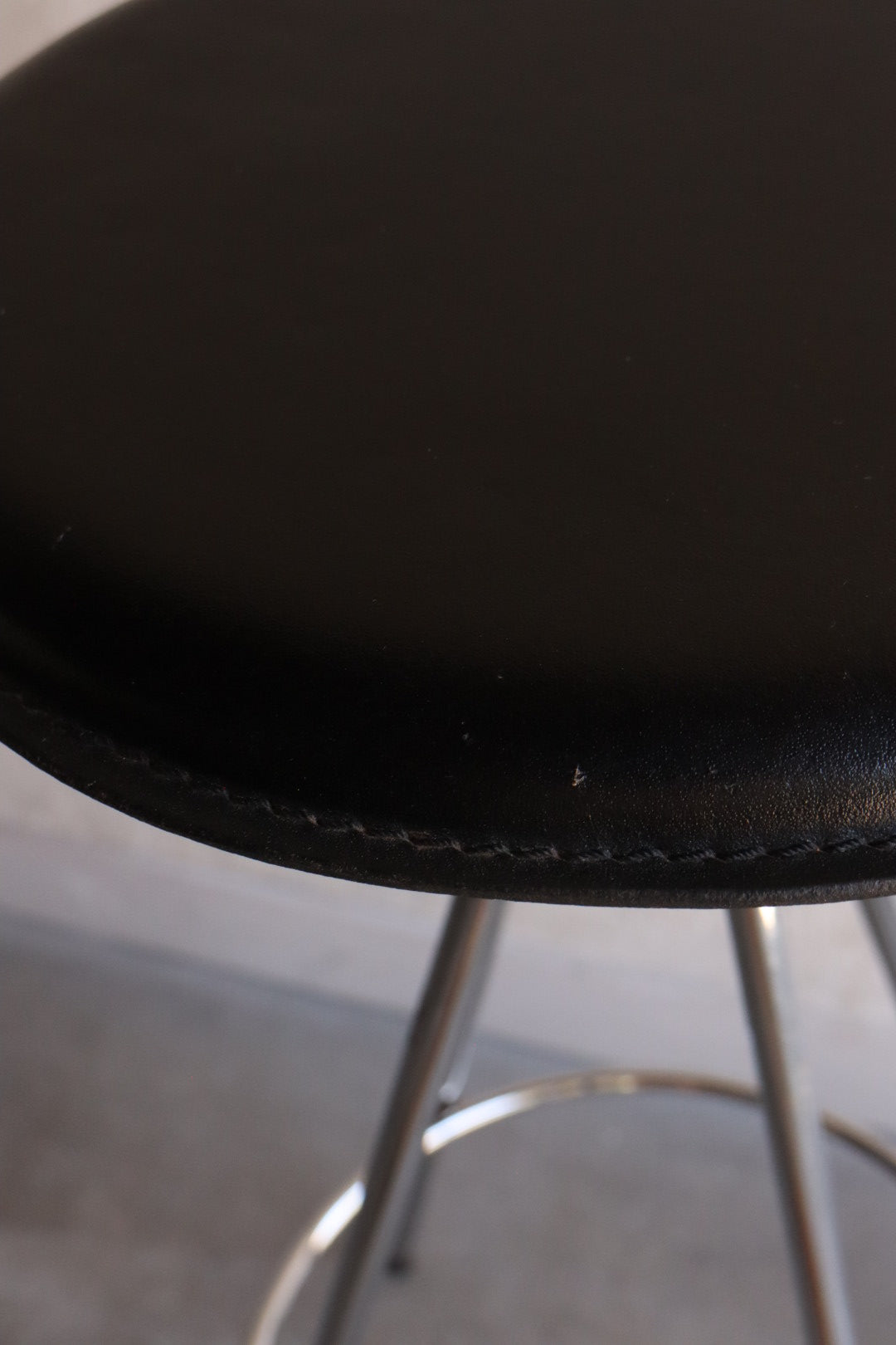 Chrome & Leather Barstools