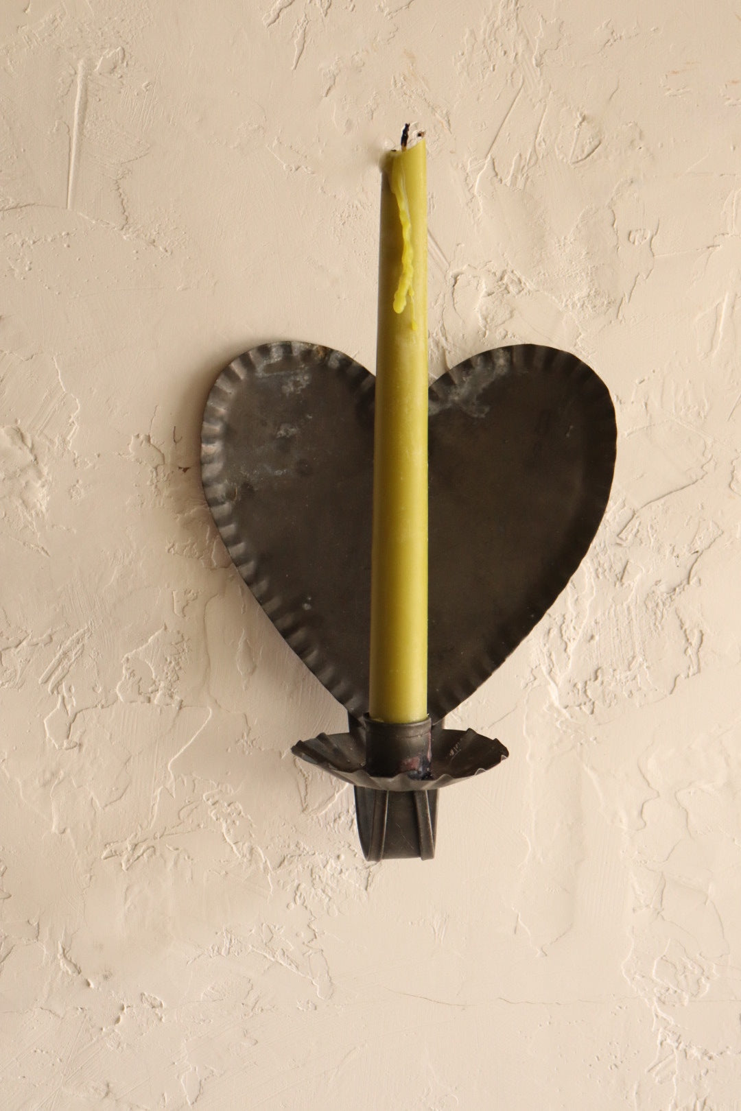 Tin Heart Candleholder