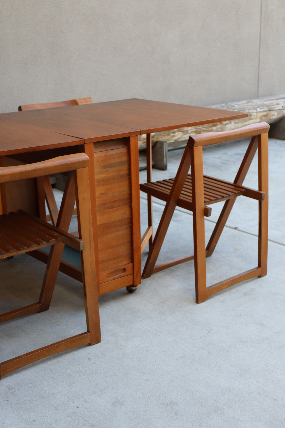 1960s Stowaway Table & Chairs