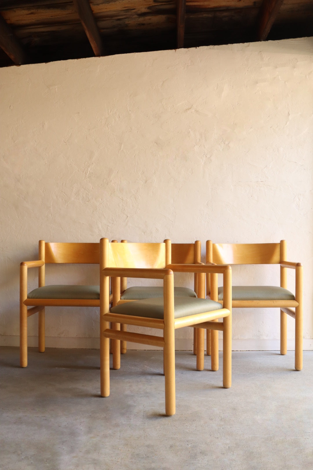 Postmodern Acorn Dining Chairs by Vignelli