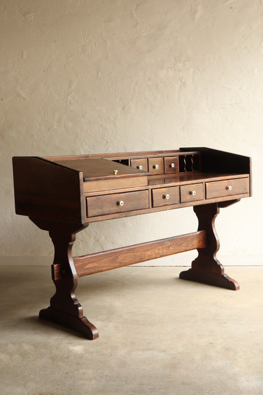 Solid Pine Trestle Desk