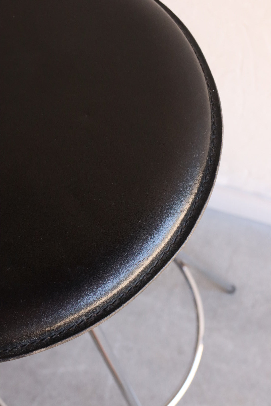 Chrome & Leather Barstools