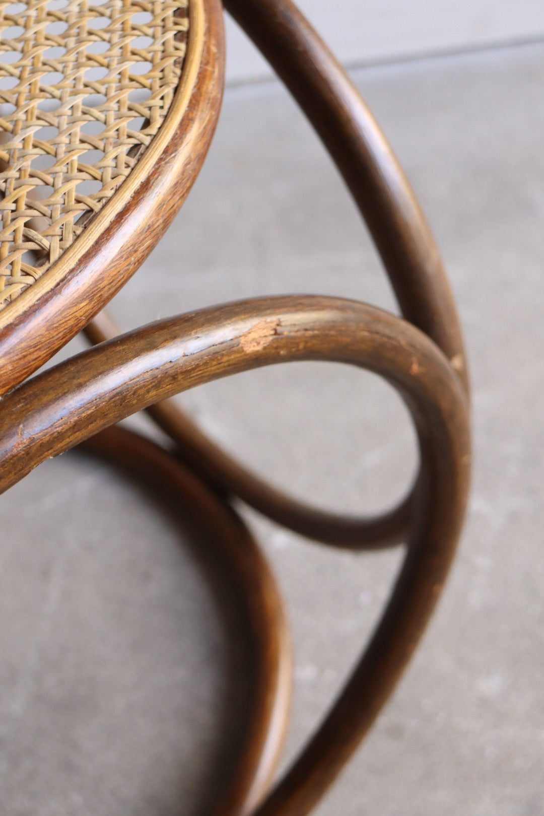 Thonet Style Cane Stool