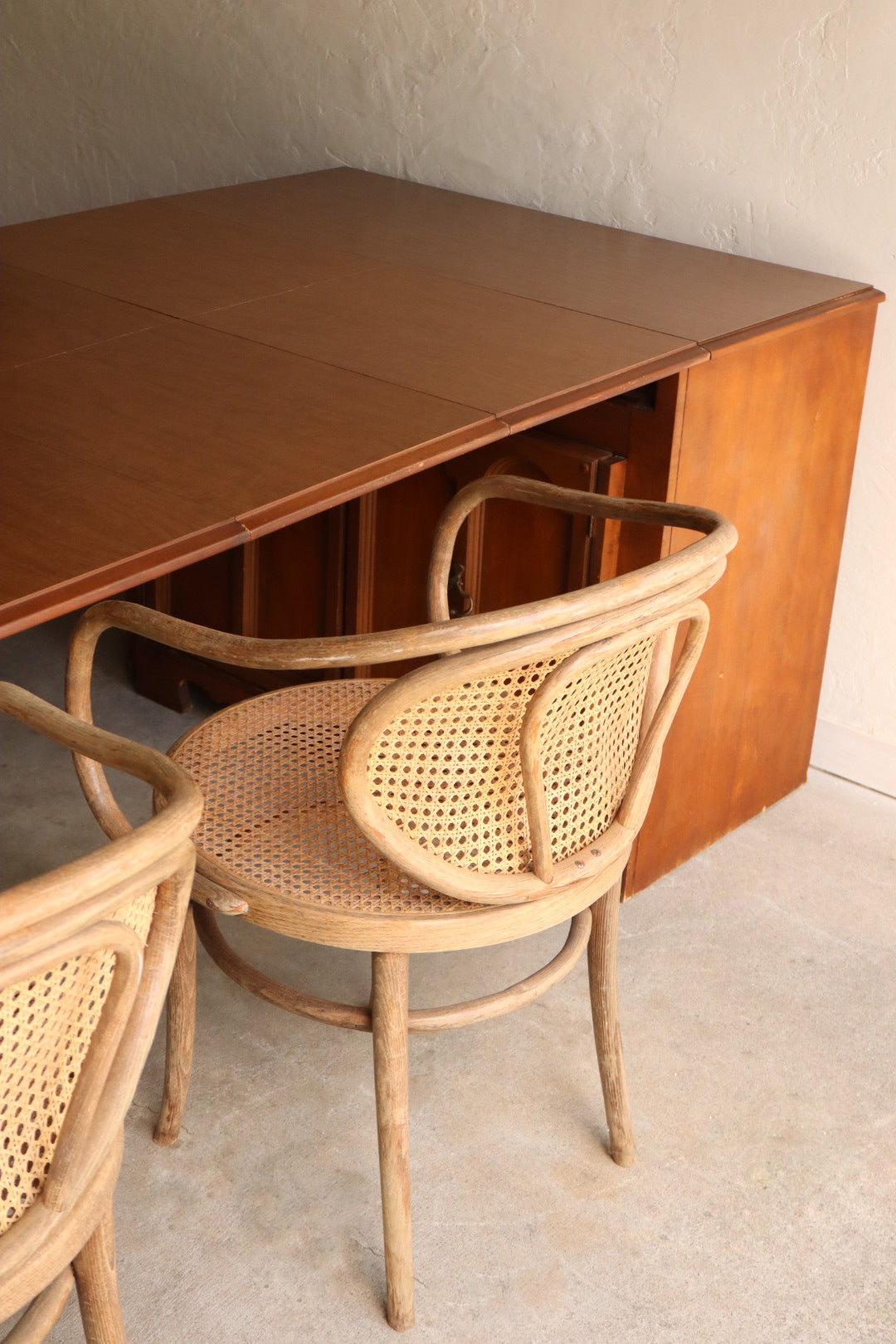 1970s Cabinet with Expanding Table