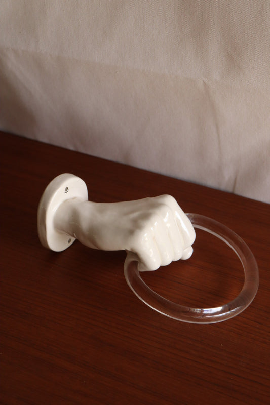 Nancy Funk Ceramic Hand Towel Holder