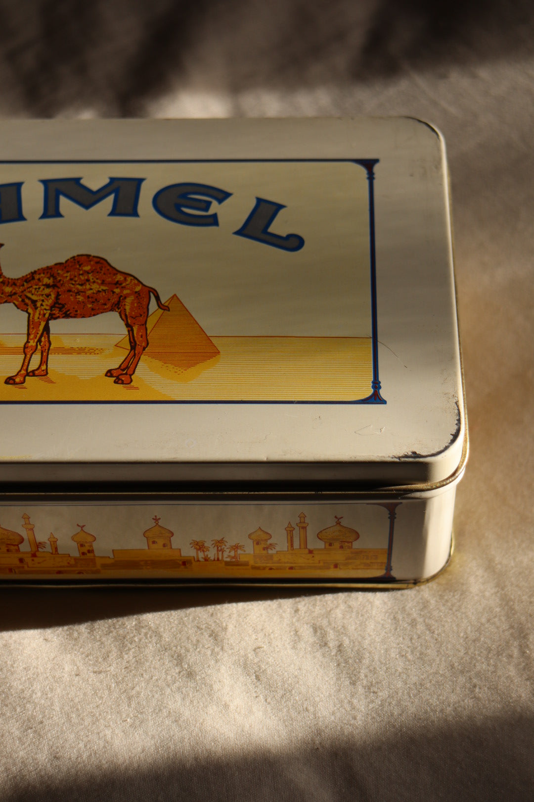 Vintage Camel Tin Box with Matches