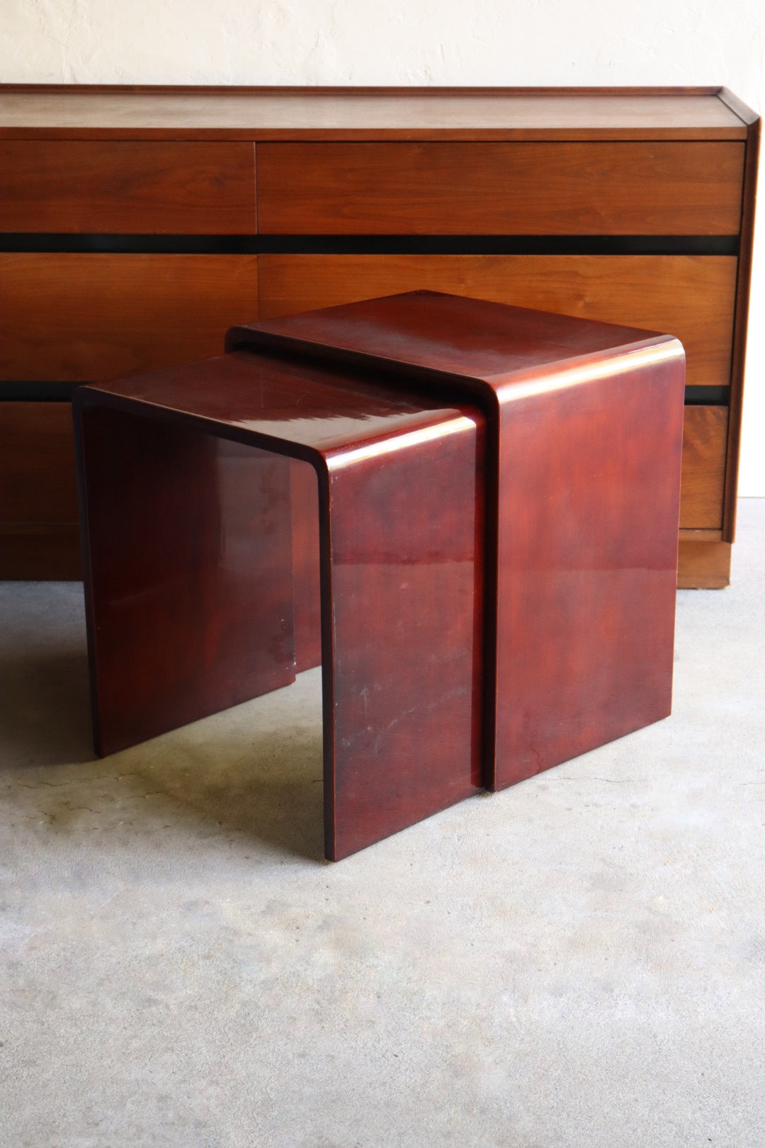 1970s Lacquered Nesting Tables
