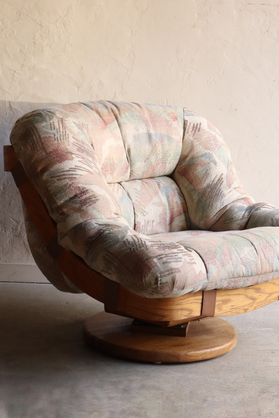 70s/80s Oak Lounge Chair