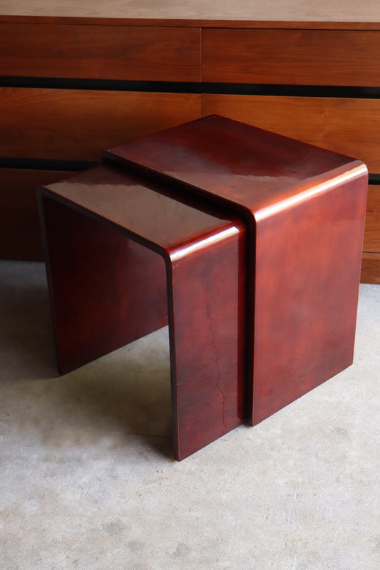 1970s Lacquered Nesting Tables