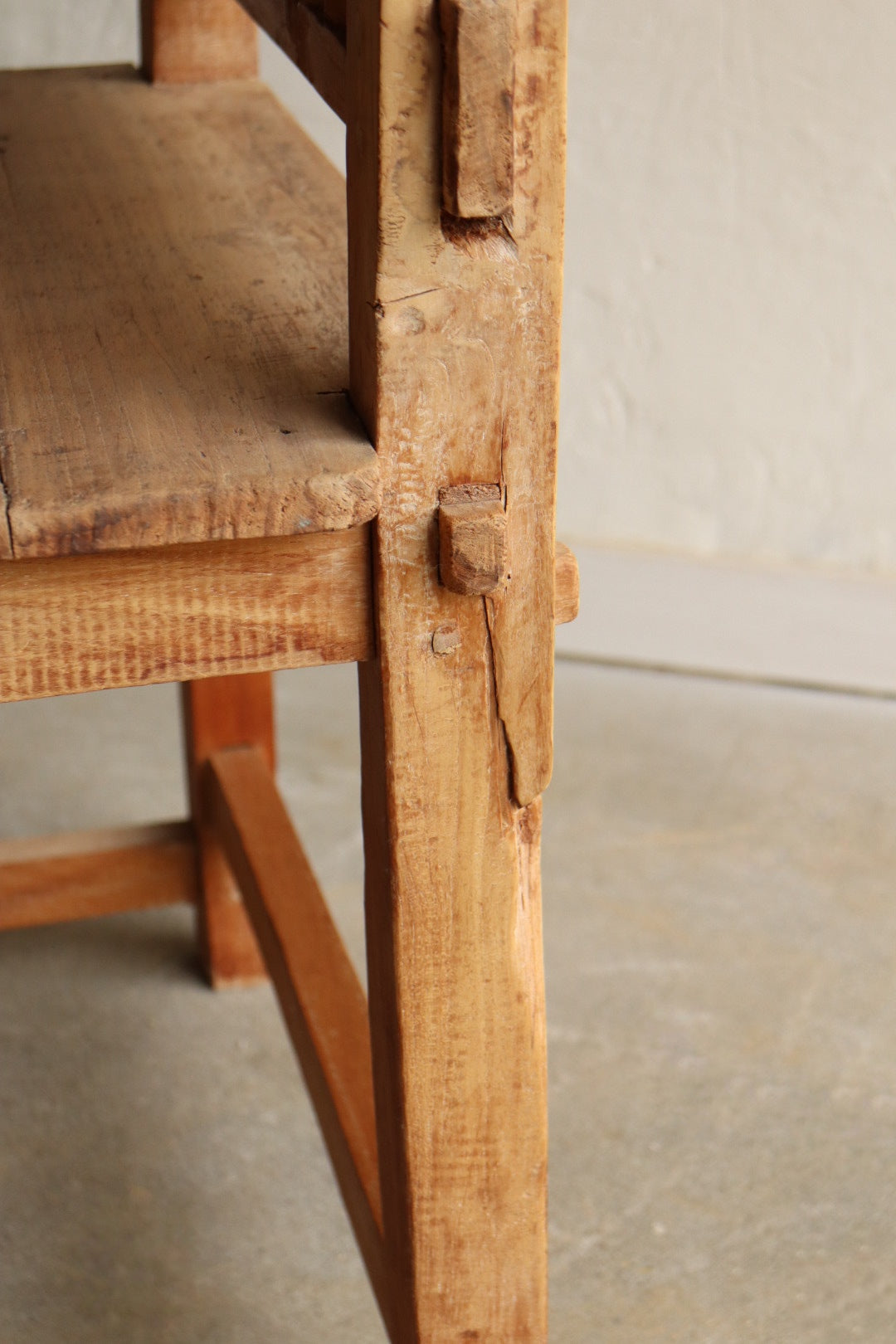 Solid Pine Handcarved Armchair