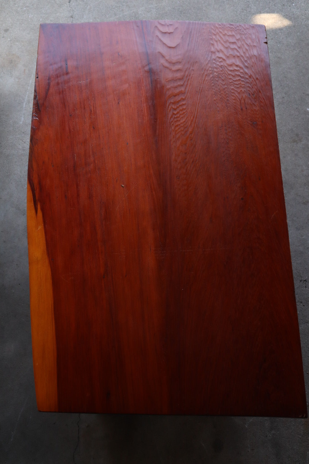 Handmade Redwood Coffee Table