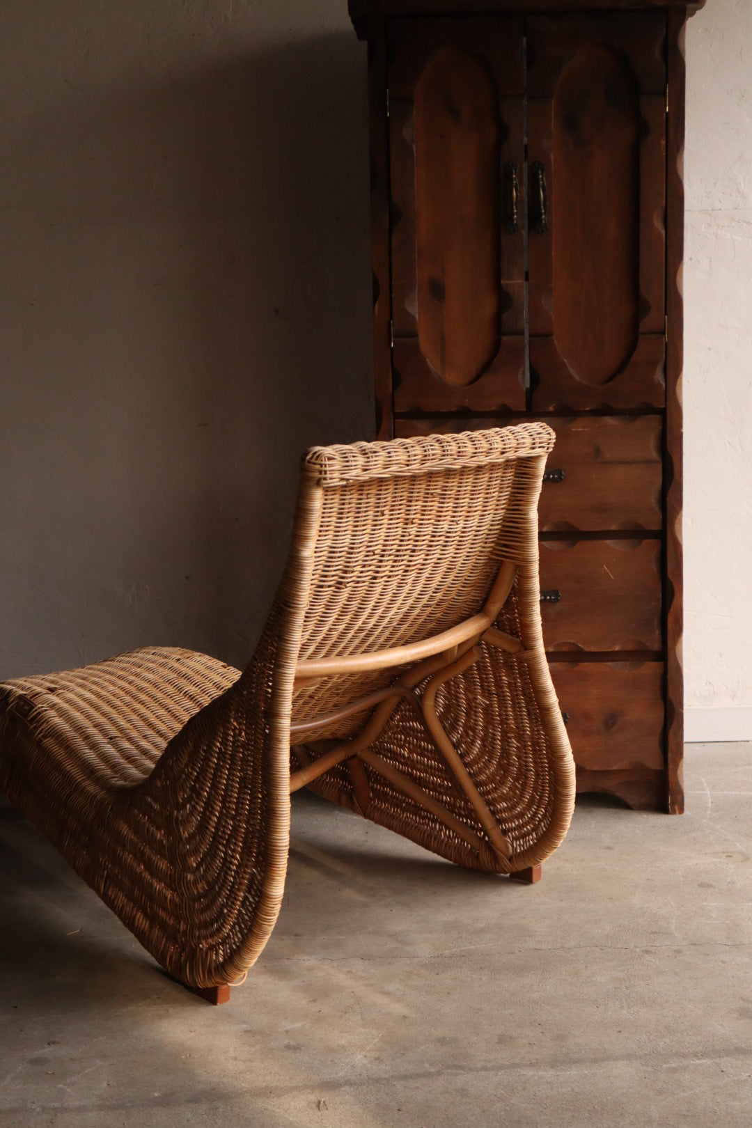 Rattan Chaise Lounge