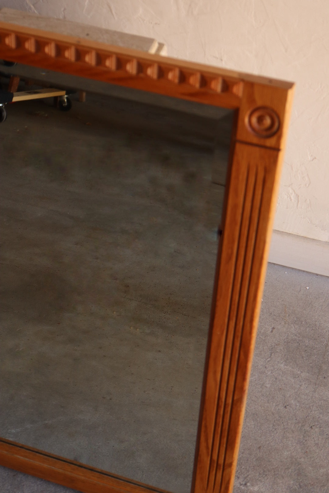 Vintage Carved Wood Mirror