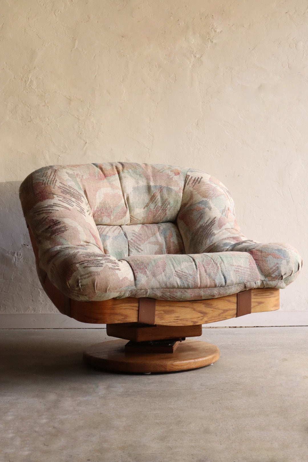 70s/80s Oak Lounge Chair