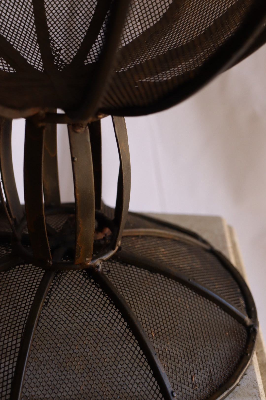 Metal Pedestal Bowl