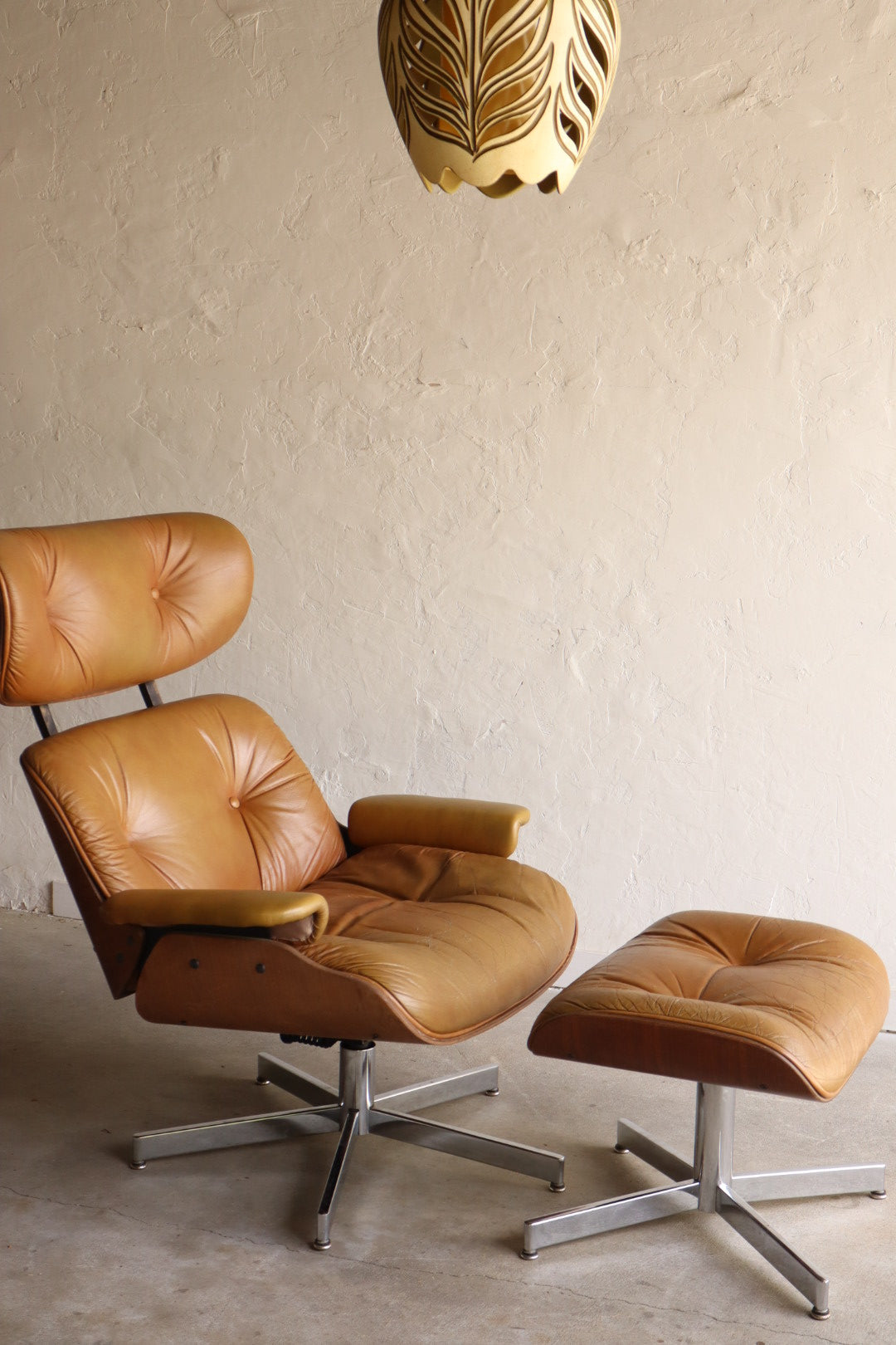 Eames Style Lounge Chair and Ottoman