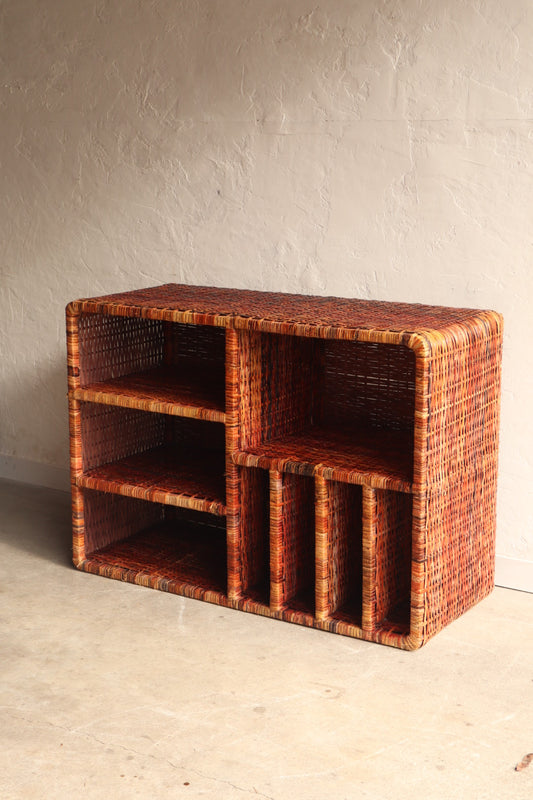 Rattan Media Console