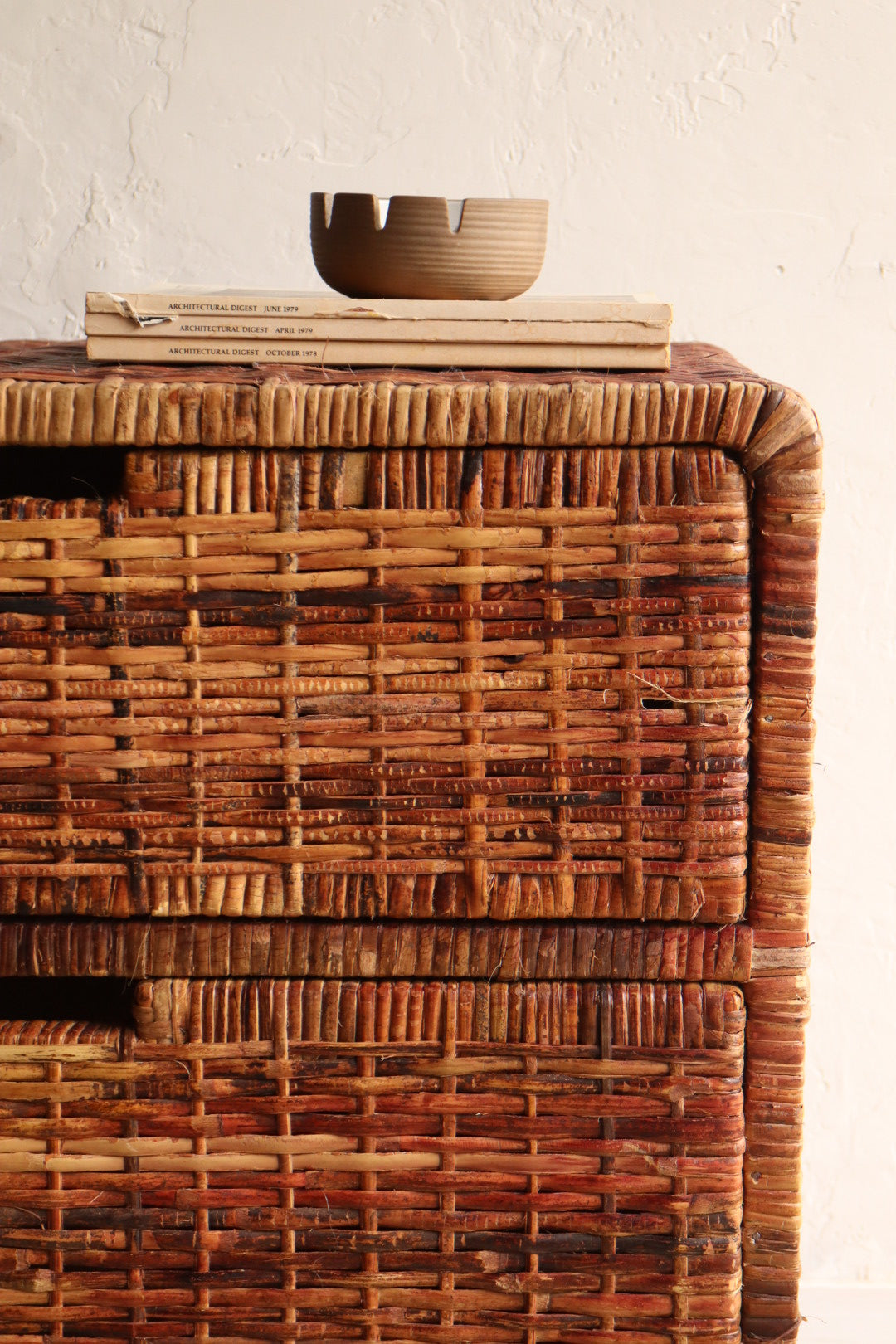 Vintage Rattan Dresser