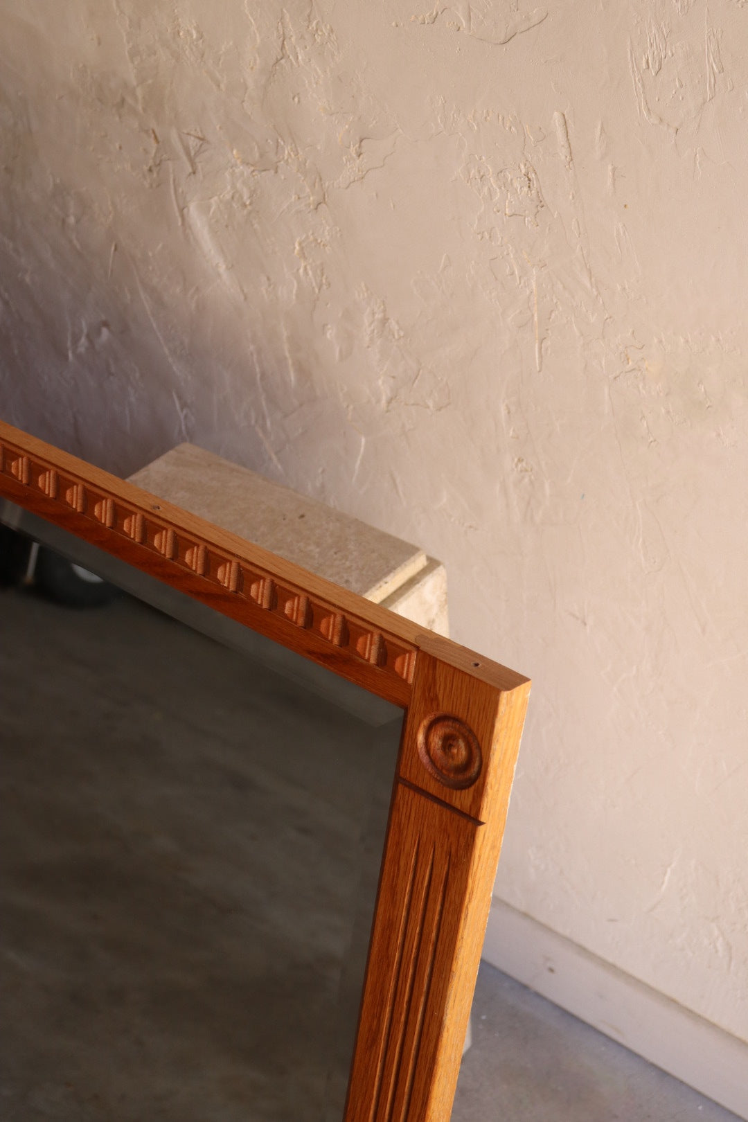 Vintage Carved Wood Mirror