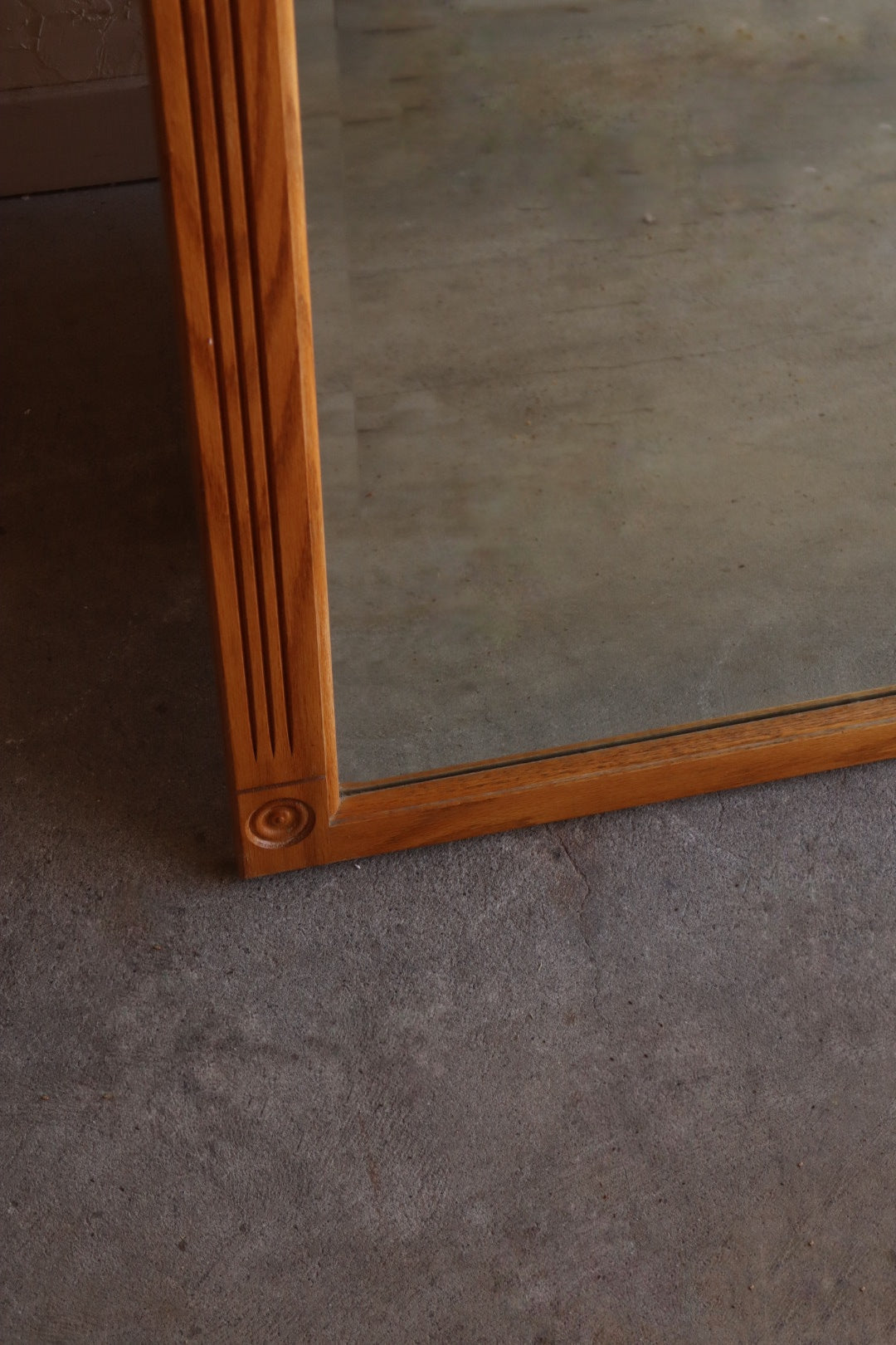 Vintage Carved Wood Mirror