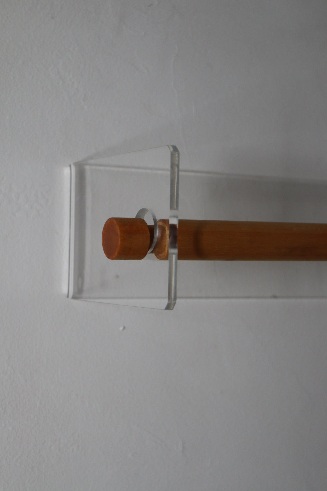 Lucite & Wood Paper Towel Holder