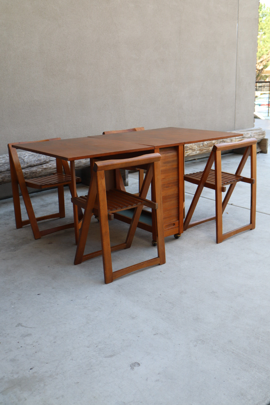 1960s Stowaway Table & Chairs