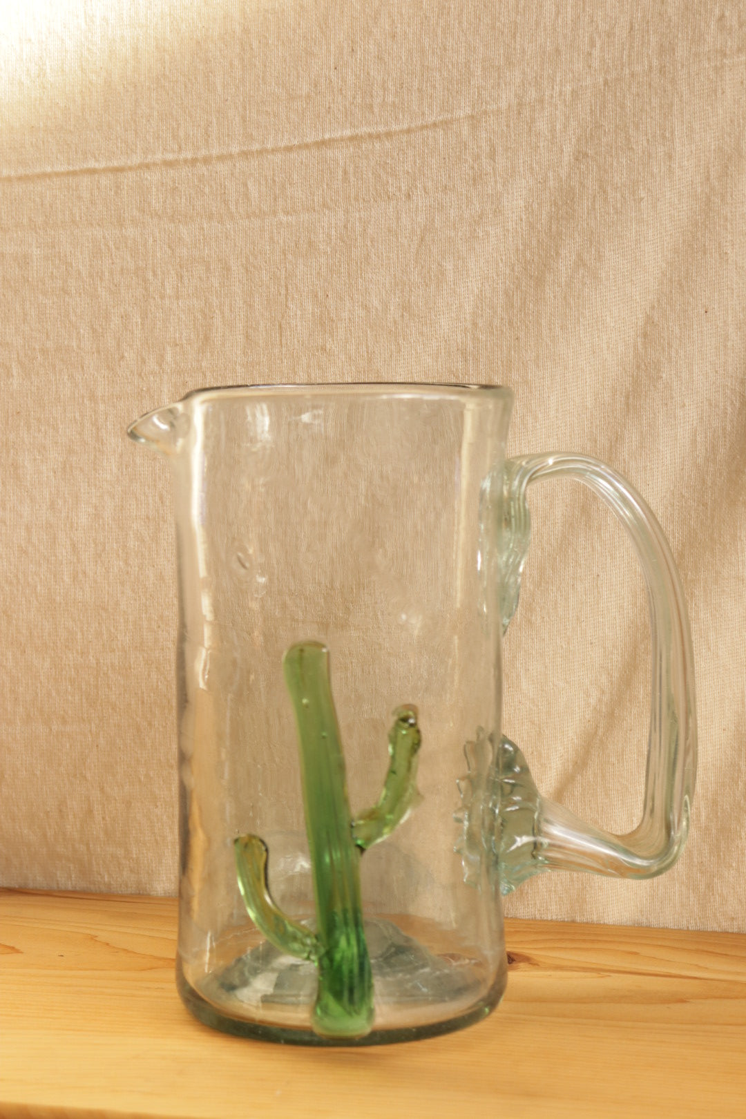Hand Blown Glass Pitcher