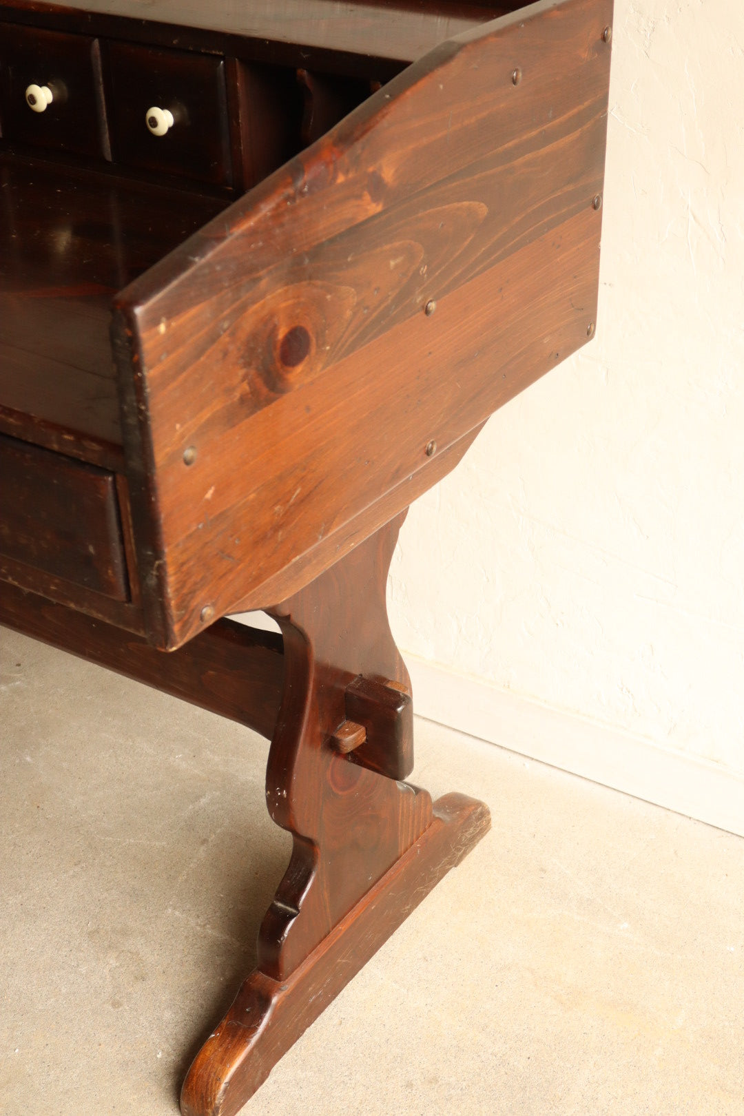 Solid Pine Trestle Desk