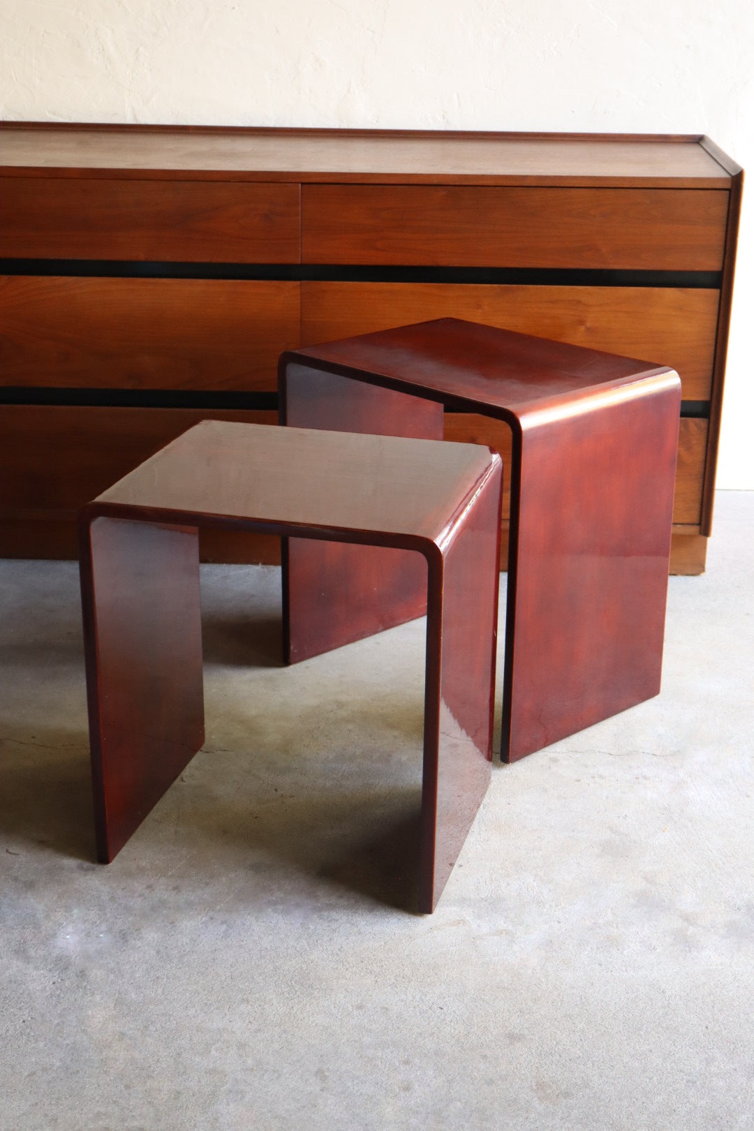 1970s Lacquered Nesting Tables