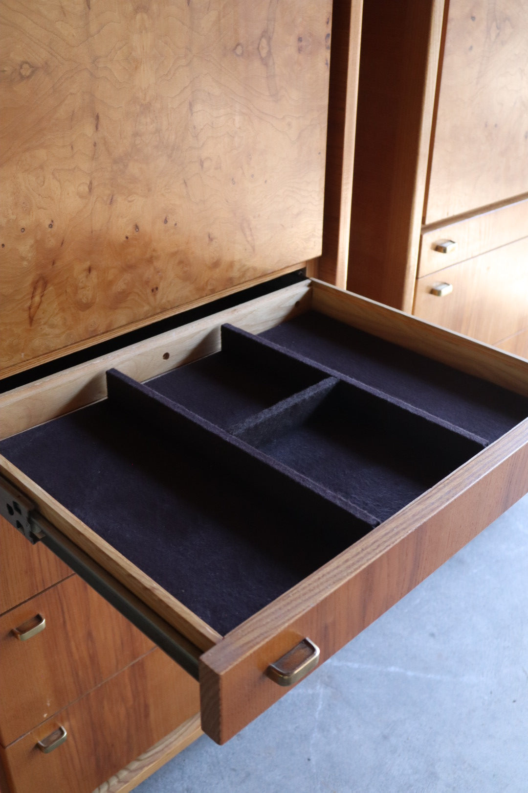 Pair of Burl Wardrobes