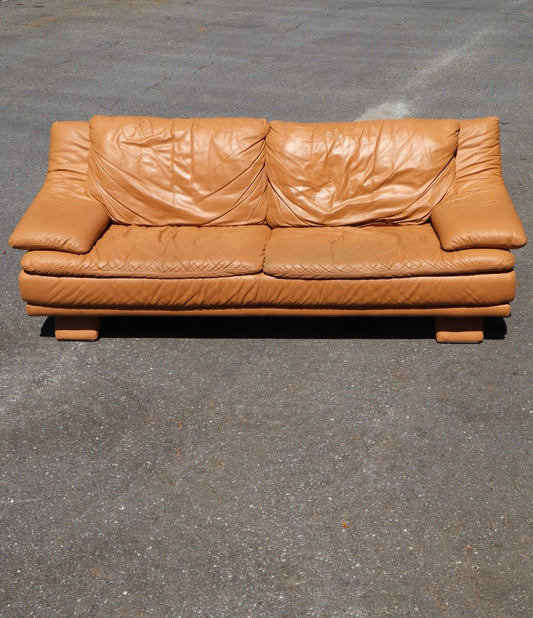 Postmodern Leather Sofa