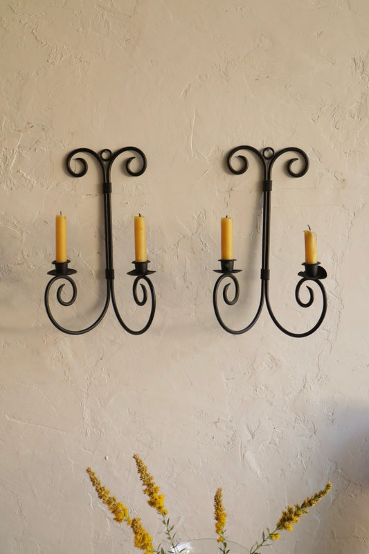 Iron Candle Sconces