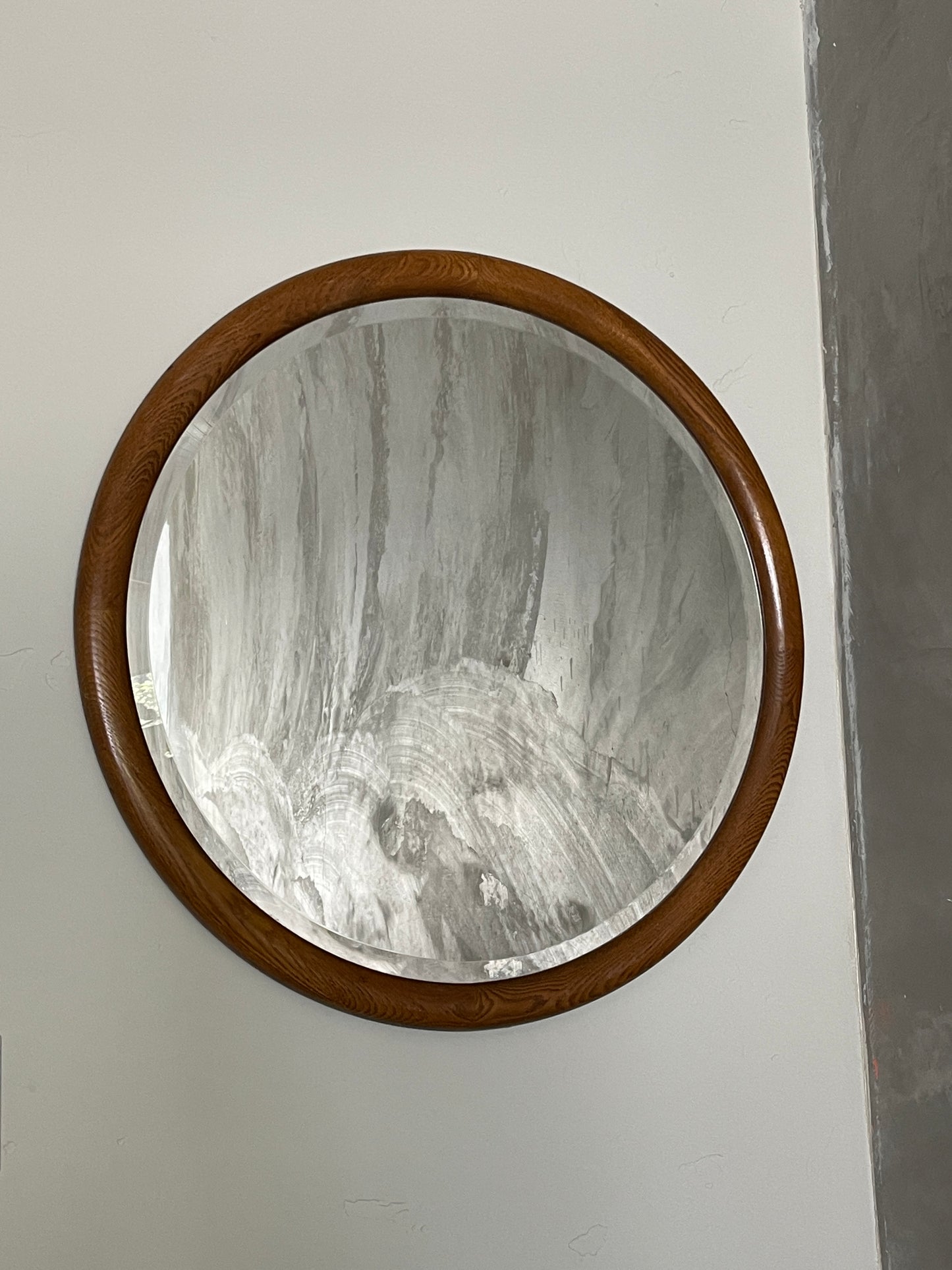 Vintage circular mirror
