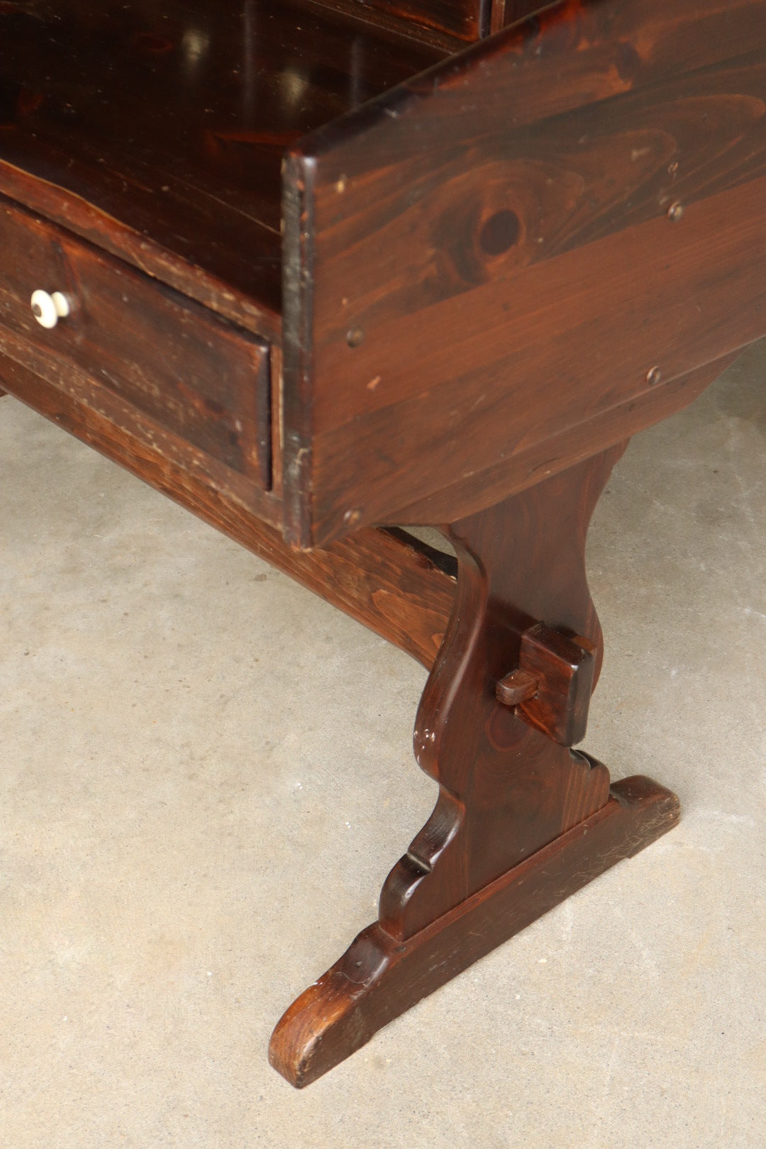 Solid Pine Trestle Desk
