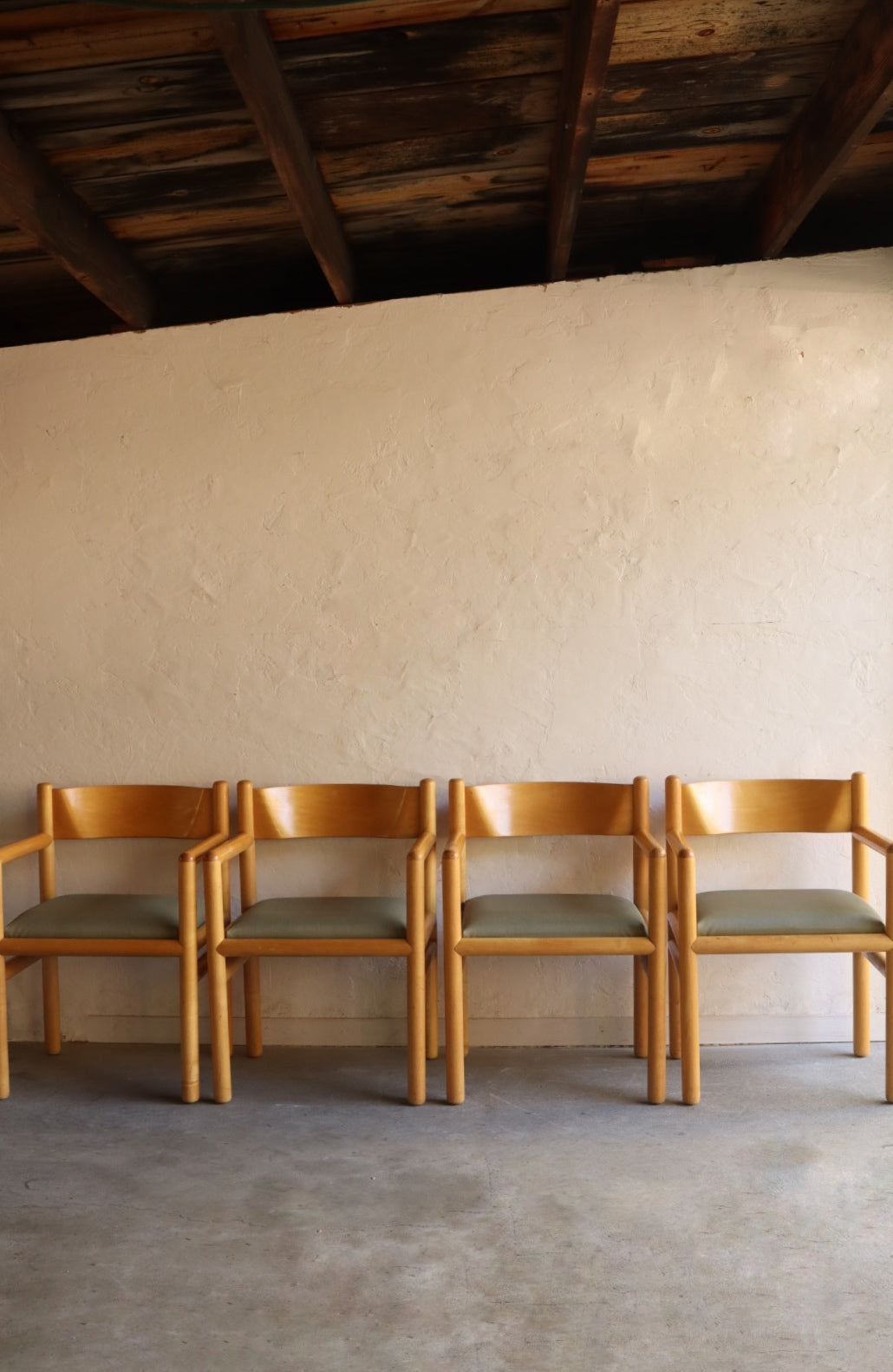 Postmodern Acorn Dining Chairs by Vignelli