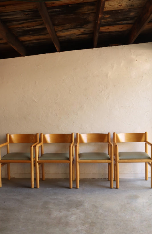 Postmodern Acorn Dining Chairs by Vignelli