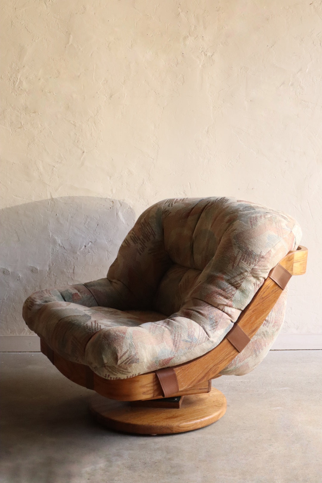 70s/80s Oak Lounge Chair